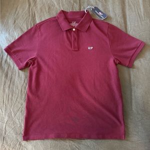 Vineyard Vines Heritage Pique Polo, Crimson, Small